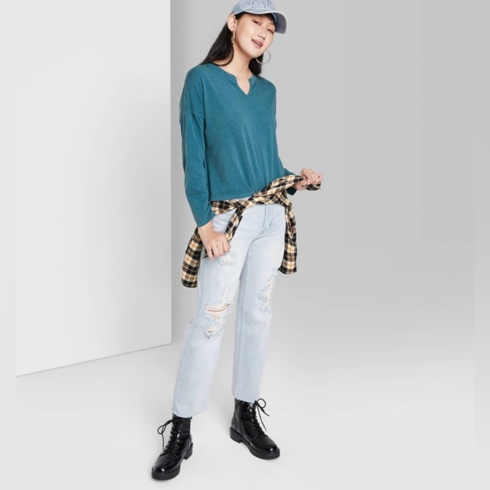 Wild Fable Cropped Long Sleeve Tee